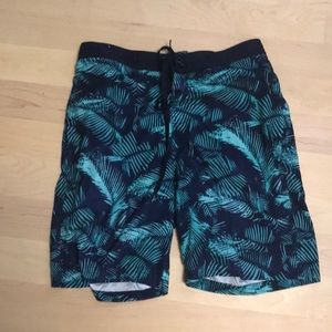 Merona Palm Tree Graphic Swim Trunks